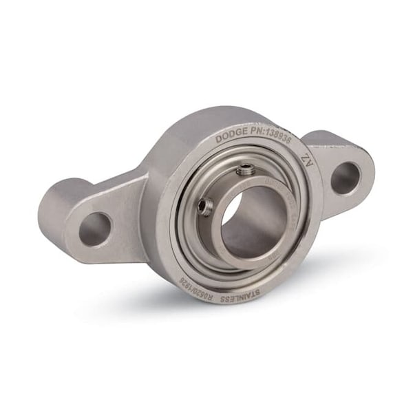 F2BSO-SCFS-100-SHFS, Two-Bolt Flange, Non-Expansion, SS, 1" Bore Dia.